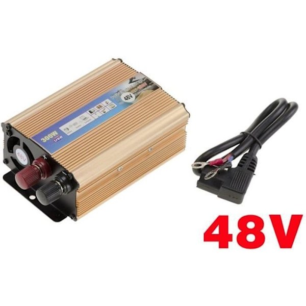 Spänningsomvandlare, 48V till 220V omvandlare POWER 300W (600W topp). power-inverter