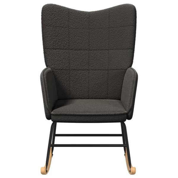 Avkopplande Fåtölj - Mörkgrå - Polyester Tyg - Modern Design - 1 Plats Mörkgrå