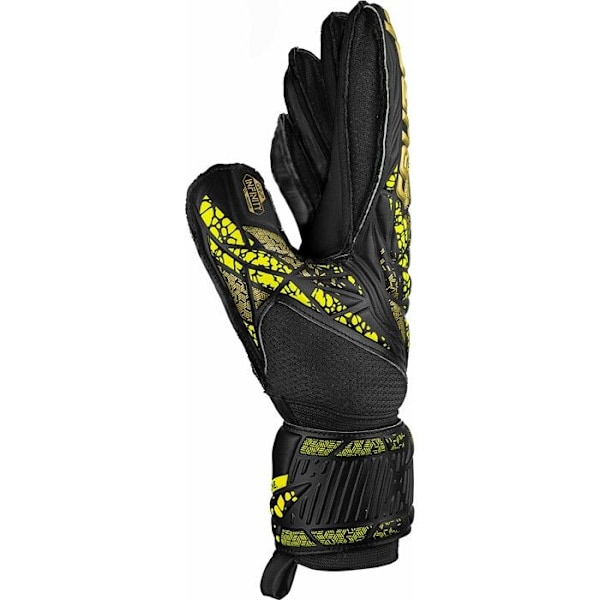 "Målvaktshandskar - Reusch - Attrakt Infinity - Fingertödsstöd - Reusch Grip-latex - Unisex" svart/guld/gul/svart jag