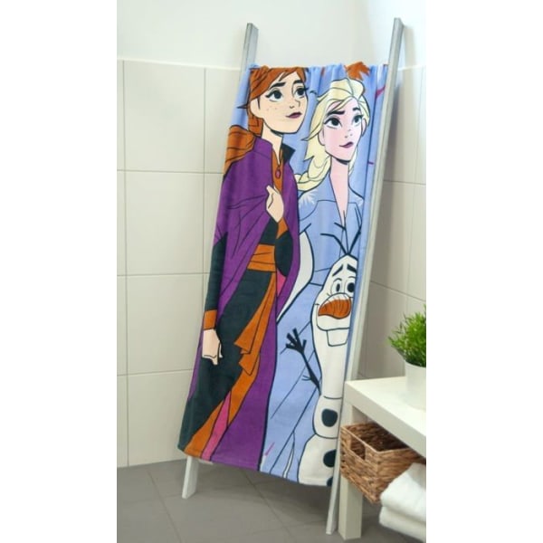 Herding Disney Frozen 2 Velvet Badhandduk, Flerfärgad, 150 x 75 cm