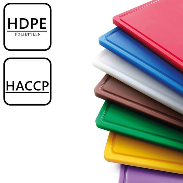 Skärbräda - Hendi - 826058 - Gul - Dubbel sidas - HACCP Gul