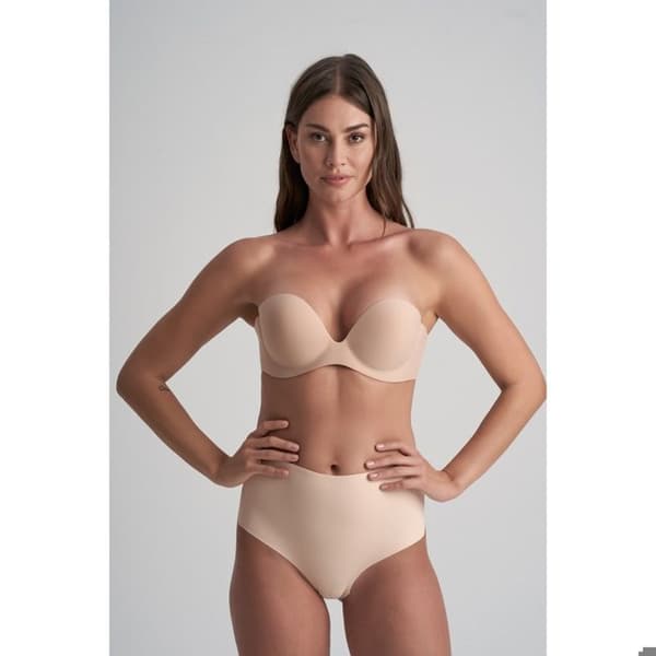 String midja hög rygglös kvinna Bye Bra beige M