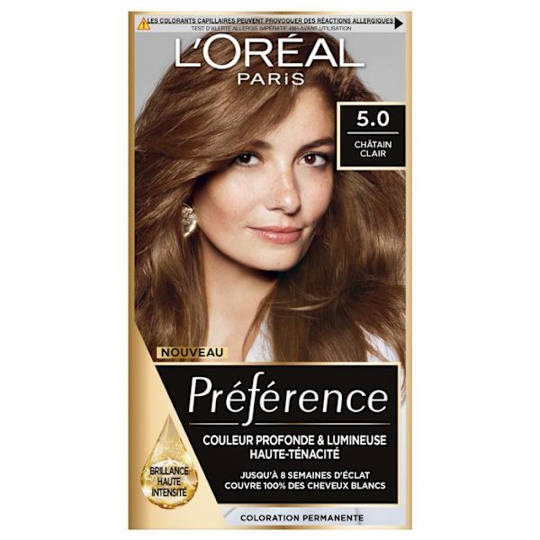 Färgning - L'Oréal - Preference Infinia 5.0 Brygge Ljusbrun - Ammoniakfri - Kräm - Damer Ljusbrun