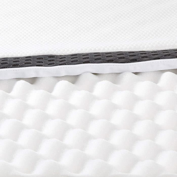Basics Bekväm Memory Foam-madrass med remmar, 4 cm - 160 x 200 cm - HK04160200M