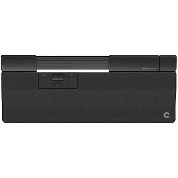 Ergonomisk Mus - Contour Design - Slider Mus Pro - Trådlös - Utsträckt Handledsstöd - Skandinavisk Design Svart