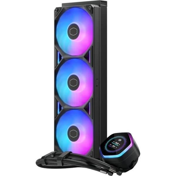 COOLER MASTER - MasterLiquid 360 Atmos II LCD ARGB - Vattencooling AIO - Fläktar 120mm