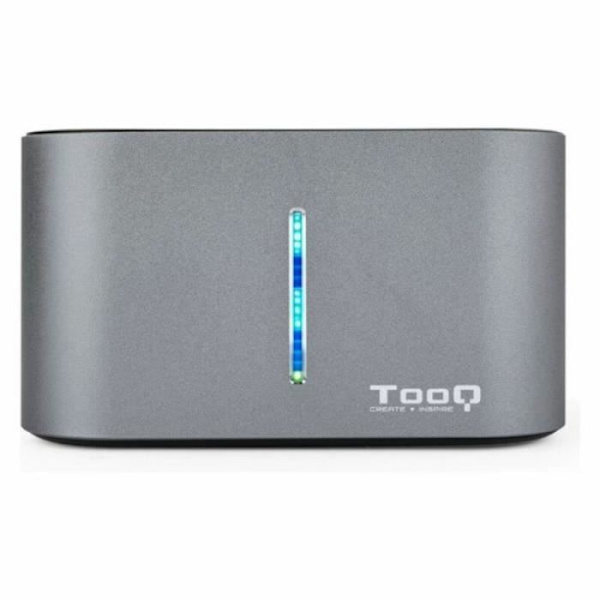 TooQ TQDS-805G Dockningsstation med dubbel SATA-fack för 2,5 och 3,5 tum, USB 3.0-USB 3. Gen, kompatibel