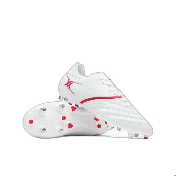 Rugbyskor Gilbert X20 Pwr 6S - vit / röd vit röd 44