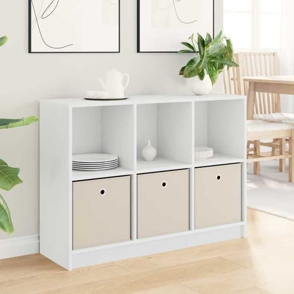 vidaXL Buffé med låda Vit 102 x 32 x 73,5 cm 8000516