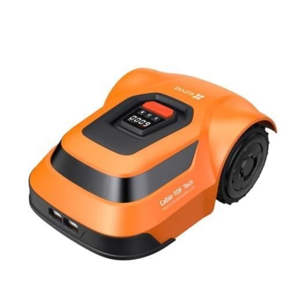 Robotgräsklippare - EZVIZ - RM600 - Ansluten - 24 V - Klipp upp till 90m²/ht orange och svart