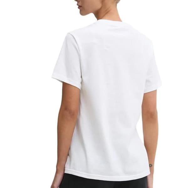 Vit T-shirt Dam Converse Blommor Vit M