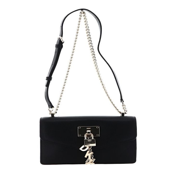 Axelväska med axelrem - DKNY - Elissa SM - Kvistläder - Svart - 22x14x6.5 cm svart