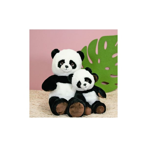 Green Forest panda - 20 cm Svart