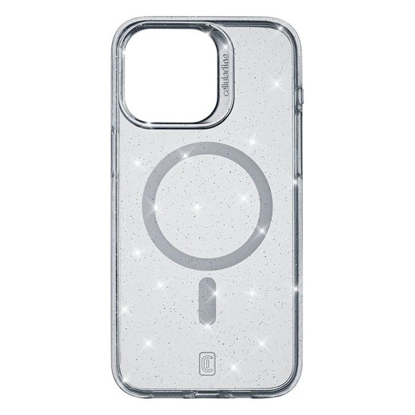 Cellularline Sparkle Mag - MagSafe Fodral för iPhone 15 Pro Max (Klar)