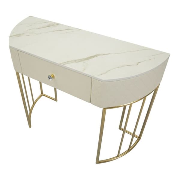 Konsol med vadderad yta Sharon 100 x 40 x 75 cm