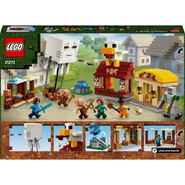 LEGO Minecraft 21273 Ghasts attacker byn - Spel för pojkar från 10 år