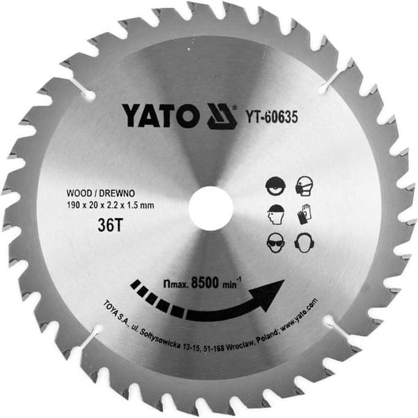 TCT sågblad för trä 190x36x20mm