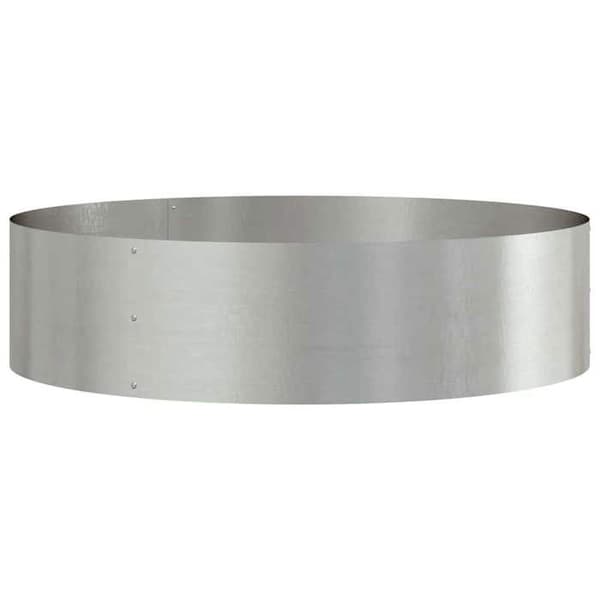 vidaXL Planteringsring Silver 80 x 80 x 20 cm Rostfritt stål 873628