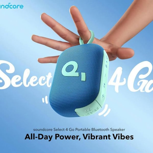 Soundcore Select 4 GB Ultra Portable Bluetooth-högtalare, 20h, IP67, Flytande, Kraftfullt 5W-ljud, Mini Portable Bluetooth-högtalare