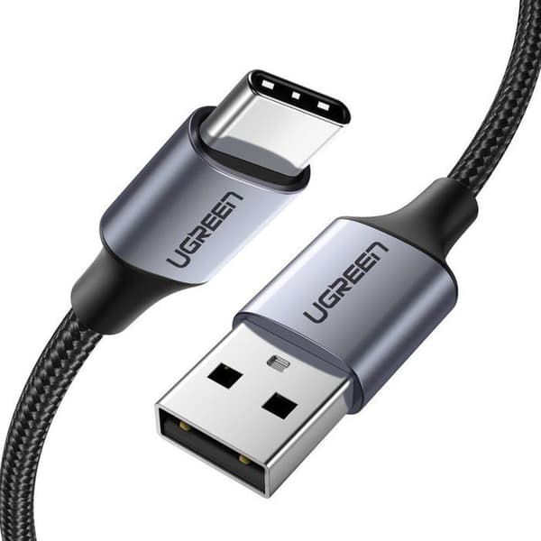 USB-kabel - USB-C QC 3.0 3A 1 m grå