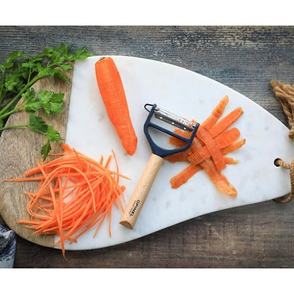 Skalare - OPINEL - T-DUO - Trä - Rostfritt stål - Dubbelblad Blå