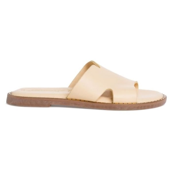 Mules för kvinnor - Tamaris 27135 - Beige läder - Bekväm Touch It-sula - Mångsidig Beige 37