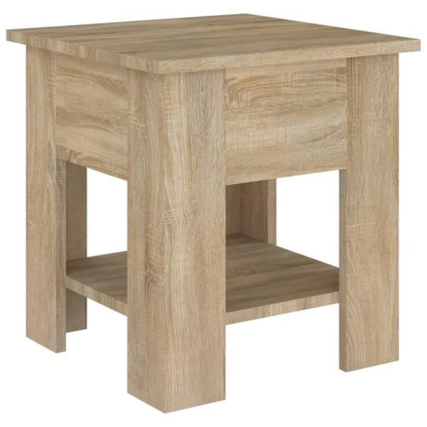 vidaXL Soffbord Sonoma Ek 40x40x42 cm Konstruerat trä