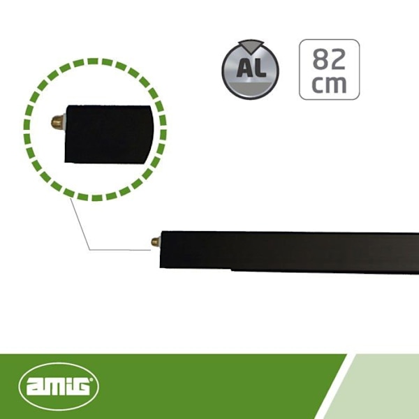 Amig - 10424 - Boudin 3-820 mattsvart