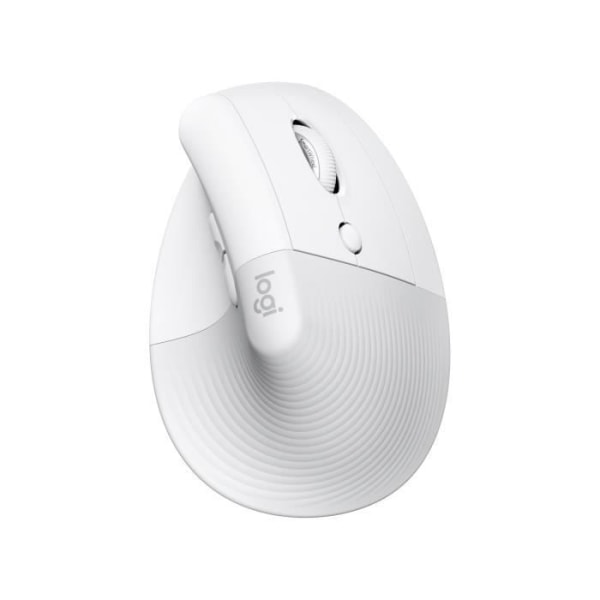 Logitech - Lift Mouse för Mac - Trådlös Ergonomisk - Vit