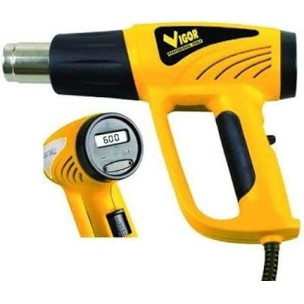 Hårtork - VIGOR - VSV 2100-E - 2000 W - Temperat ​​r 60/150/300/450/600 °C - Luftflöde 200-500 l/min