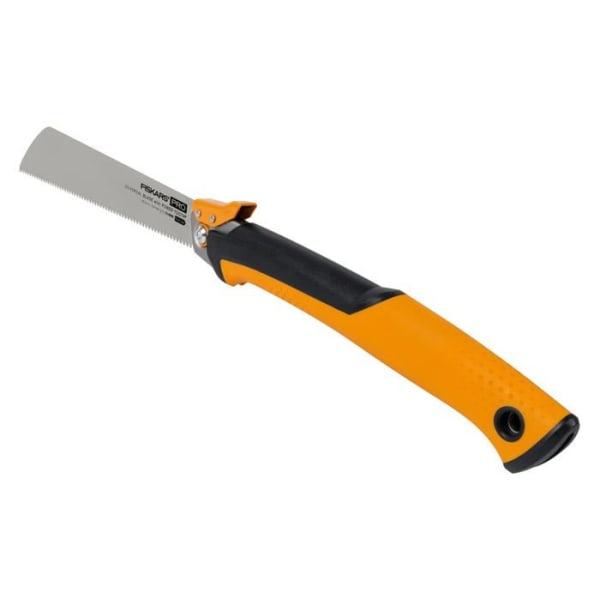 Fiskars Saw - 1062933 - Pro Folding Pull-Cut Saw, Bladlängd: 25 cm, 13 TPI, Svart/Orange, PowerTooth,