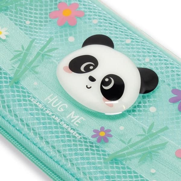 Trousse - LEGAMI - Wonderwow Panda - Grön - Panda-mönster - Dragkedja