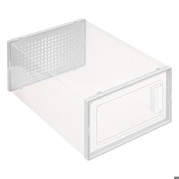 Set med 4 plastskoförvaringslådor M - 5five Transparent