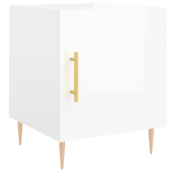 vidaXL Sängbord 2 st Blank vit 40x40x50 cm 827537