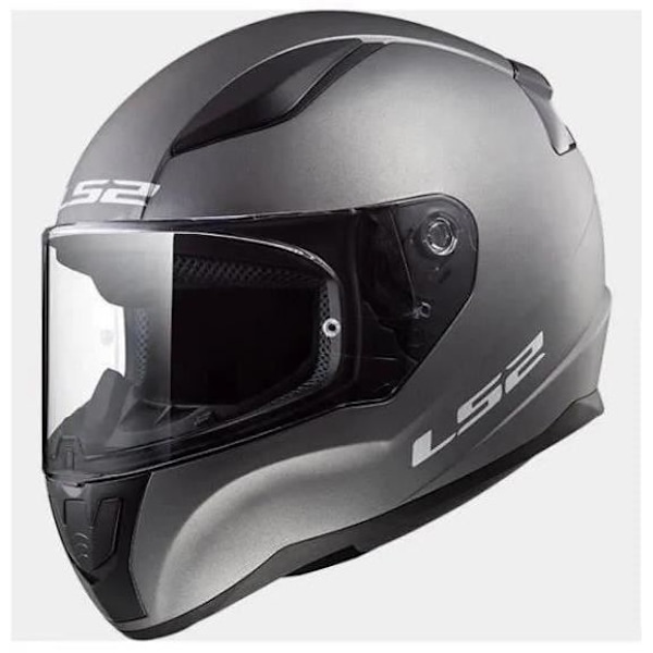 LS2 Rapid Full Face Helmet - Mattsvart Titanium Titan matt svart XS = 53-54 cm