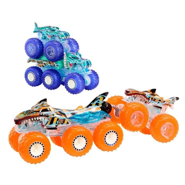 Hot Wheels-Big Truck Monster Trucks Power Smashers-Coffret HYJ29 Flerfärgad