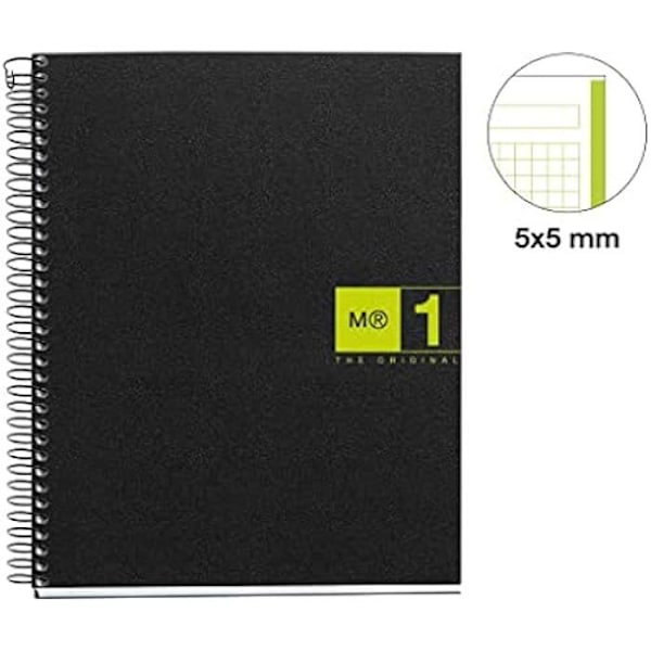 Blocknot - MIQUELRIUS - 2654 - A5 - 80 blad - Grön polypropen Grön