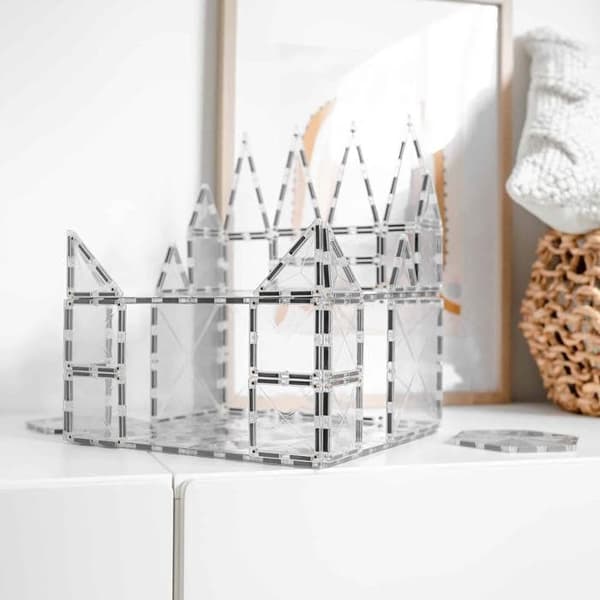 CONNETIX Byggplattor Magnetiska Kakel Klara Basplattor, 2 Delar Claire