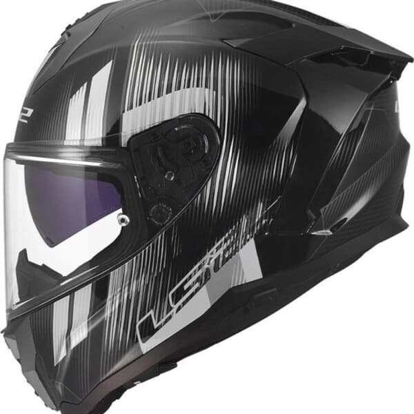 LS2 FF817 Challenger II Nitro helhjälm - svart/grå svart/grå S
