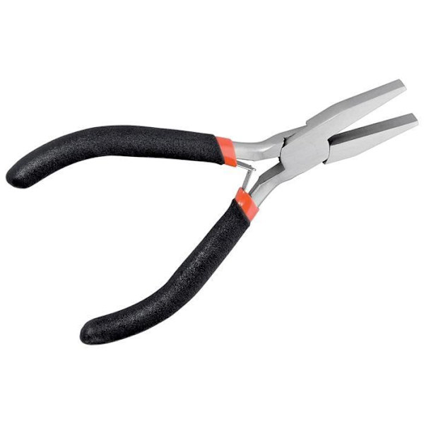 Plattång - Ej specificerad - 125 mm - Huvud 3 cm - Härdat verktygsstål - Isolerat halkfritt handtag Metallisk