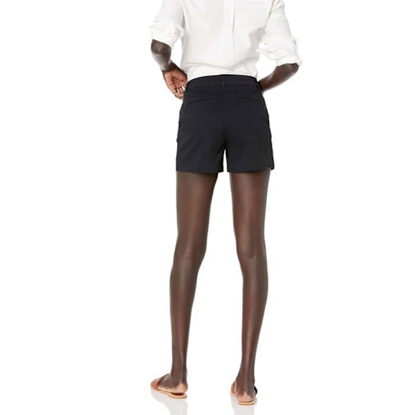 Essentials-shorts - AEW30022SU21-Black-10 - Amazon Khaki mid-Rise shorts för kvinnor, Slim Fit, 3,5 tums innersömm Svart 42