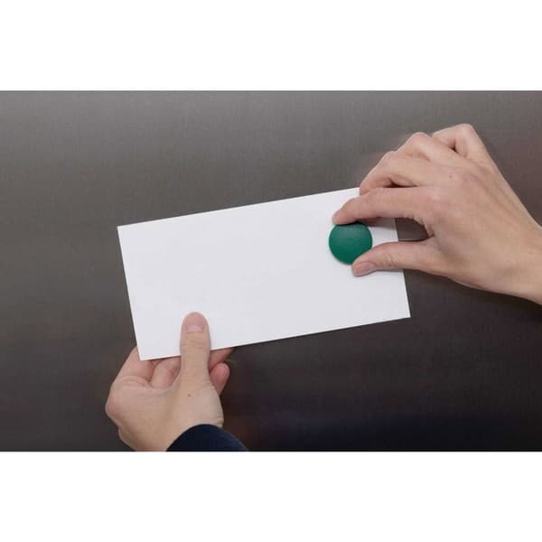 Magnet - MAUL - Solid - Ø 32 mm - 0,8 kg - 4 st - Grön grön