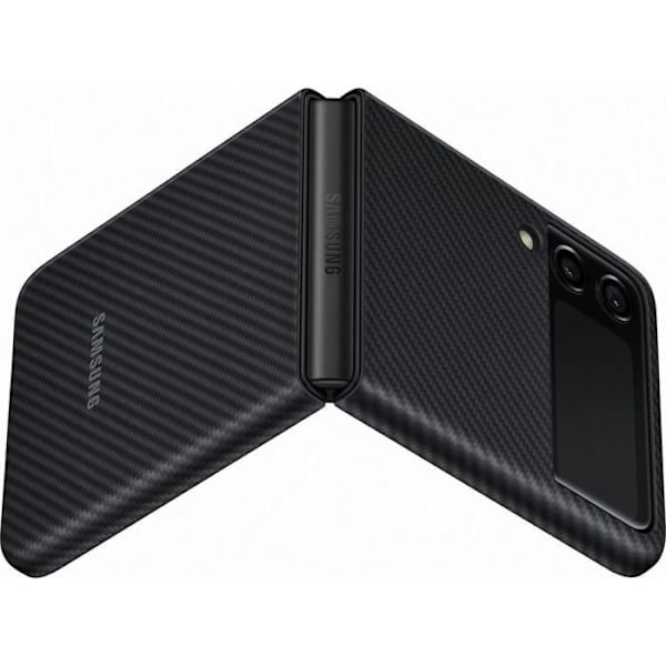 Fodral - SAMSUNG - Z Flip 3 - Aramid - Svart - Stativfunktion Svart