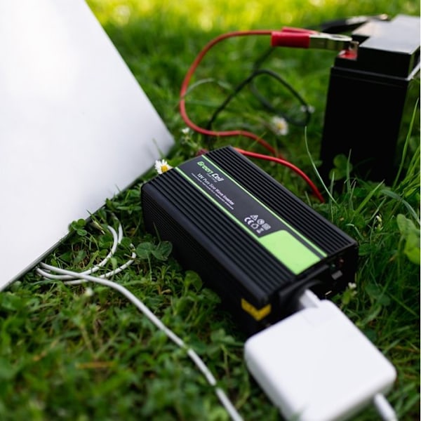 Green Cell 500W/1000W Modifierad sinusspänningsomvandlare DC 12V AC 230V Sinusformad strömriktare, invertertransformator