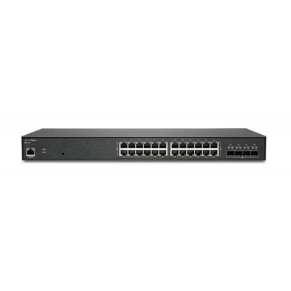Kommuntator - SONICWALL - 02-SSC-8374 - Hanterad - 24 portar - Gigabit Ethernet Svart