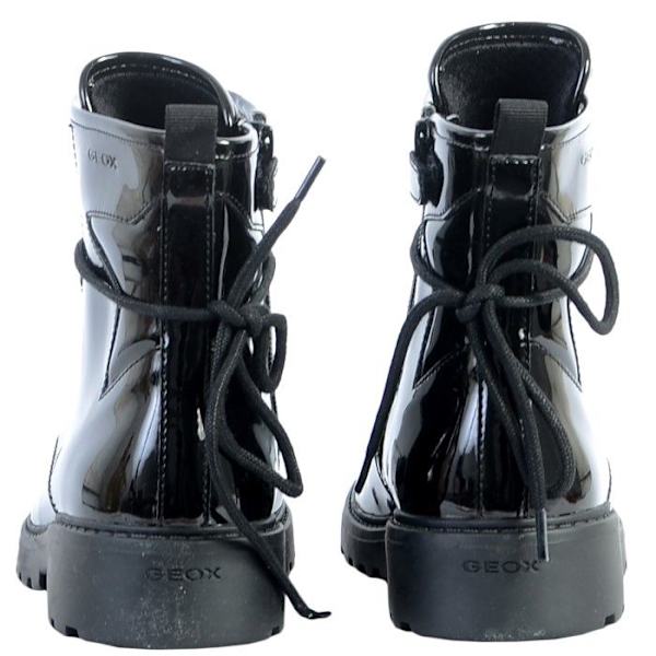 Barnstövel - Geox - Casey J9420G - Svart - Lackläder - Snören Svart 41