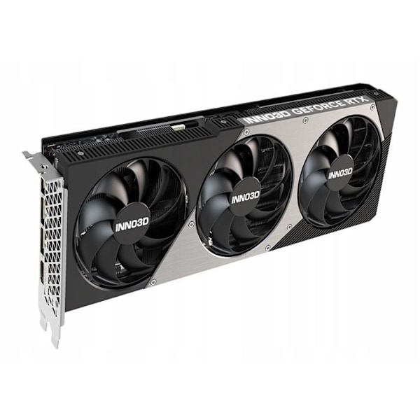 Grafikkort - INNO3D - GeForce RTX 5080 X3 - 16 GB GDDR7 - DLSS 4 - Kylning med 3 fläktar Svart, Grå