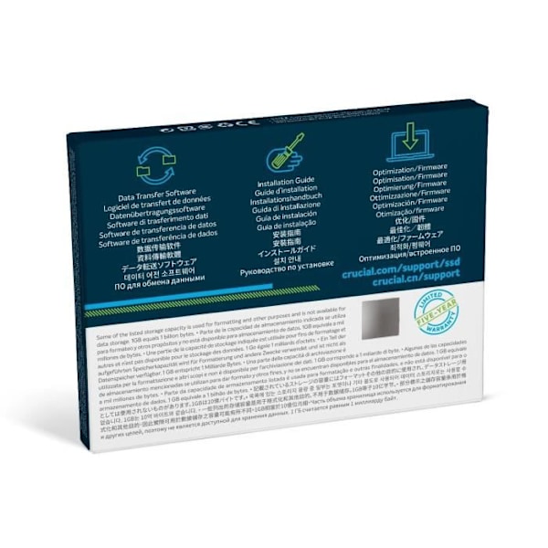 CRUCIAL - Intern SSD - P2 - 2TB - M.2 Nvme (CT2000P2SSD8)