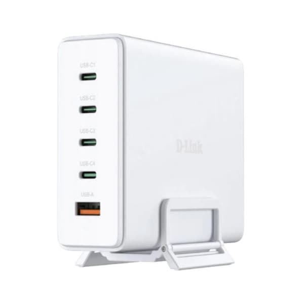 Universell laddare - D-LINK - DCF-241/E - Snabbladdning - 5 portar - Mångsidigt skydd Vit