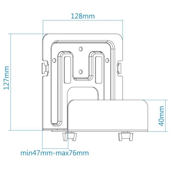 Fast väggfäste - TOOQ - TQMPM4776 - Metall - 5 kg - Universal för mediaspelare